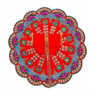 Designer Laddu Gopal Poshak – Premium Red Decorative Dress for Thakur Ji