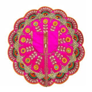 Designer Laddu Gopal Poshak – Premium Magenta Decorative Dress for Thakur Ji