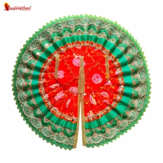 Designer Laddu Gopal Poshak – Premium Green Sitara Lace Work Dress for Thakur Ji (Copy)