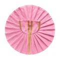 Plain Baby Pink Laddu Gopal Poshak with Golden Lace Border for Daily Seva and Shringar