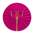Plain Magenta Laddu Gopal Poshak with Golden Lace Border for Daily Seva and Shringar