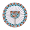 Radhe Radhe Printed Sky Blue Laddu Gopal Poshak for Daily Seva and Shringar