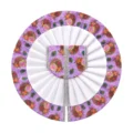 Radhe Radhe Printed Lavender Laddu Gopal Poshak for Daily Seva and Shringar