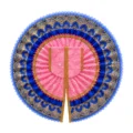 Premium Baby Pink & Royal Blue Designer Laddu Gopal Poshak with Sequin Work and Heavy Golden Lace