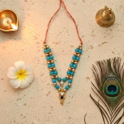 Decorative Moti Mala for God Idols Premium Deity Mala for Shringar