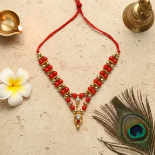 Decorative Moti Mala for God Idols Premium Deity Mala for Shringar