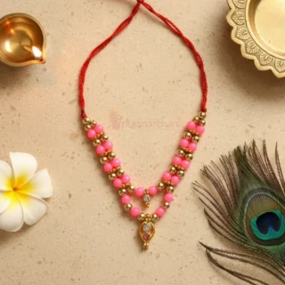 Decorative Moti Mala for God Idols Premium Deity Mala for Shringar