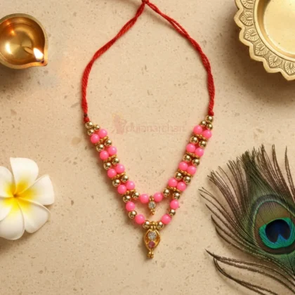 Decorative Moti Mala for God Idols Premium Deity Mala for Shringar