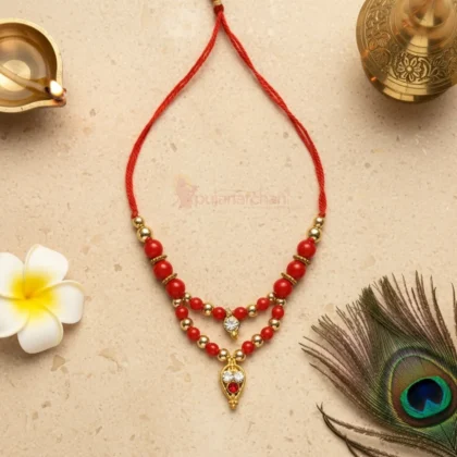 Decorative Moti Mala for God Idols Premium Deity Mala for Shringar