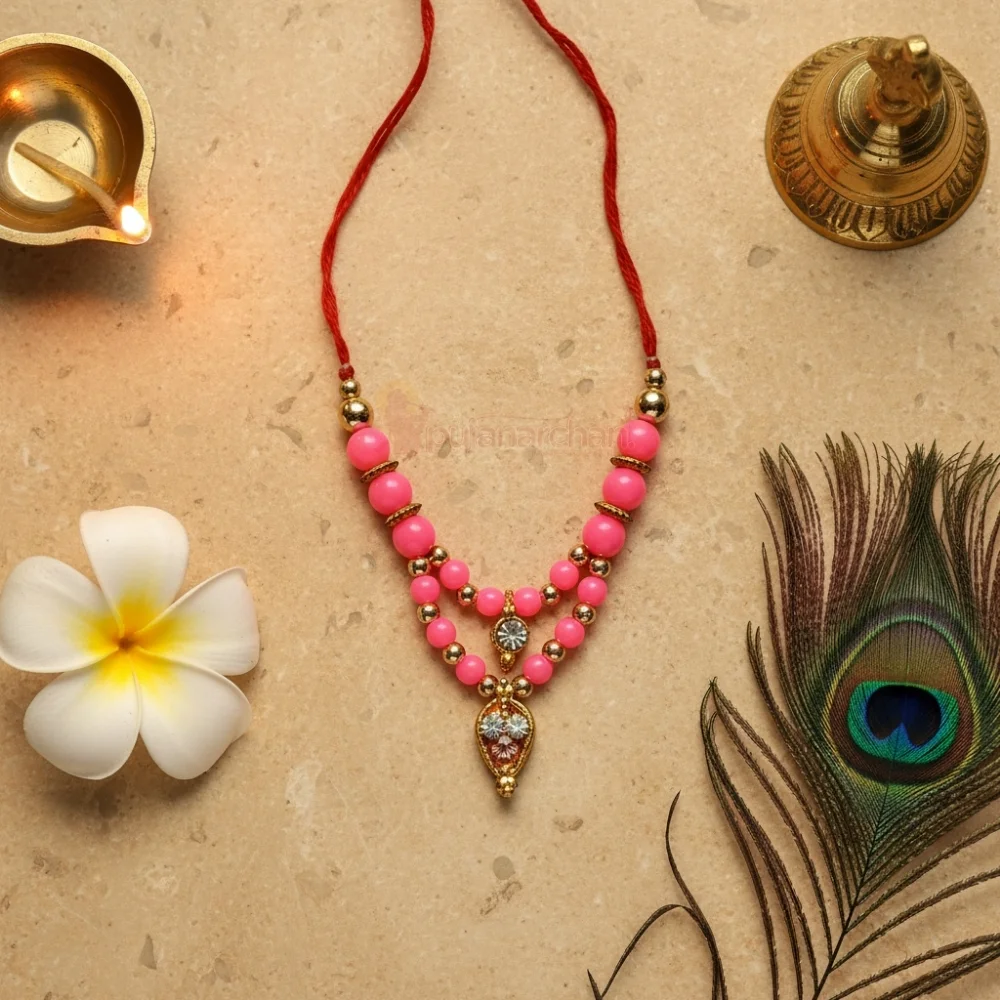 Decorative Moti Mala for God Idols Premium Deity Mala for Shringar