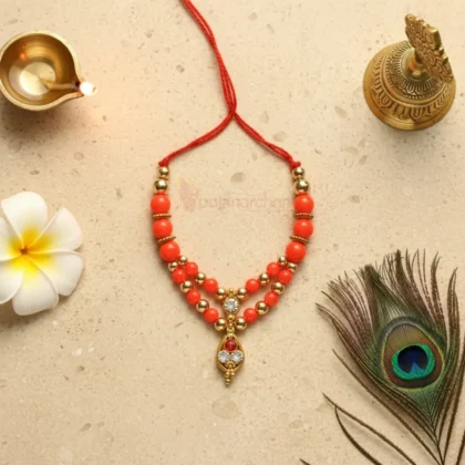 Decorative Moti Mala for God Idols Premium Deity Mala for Shringar