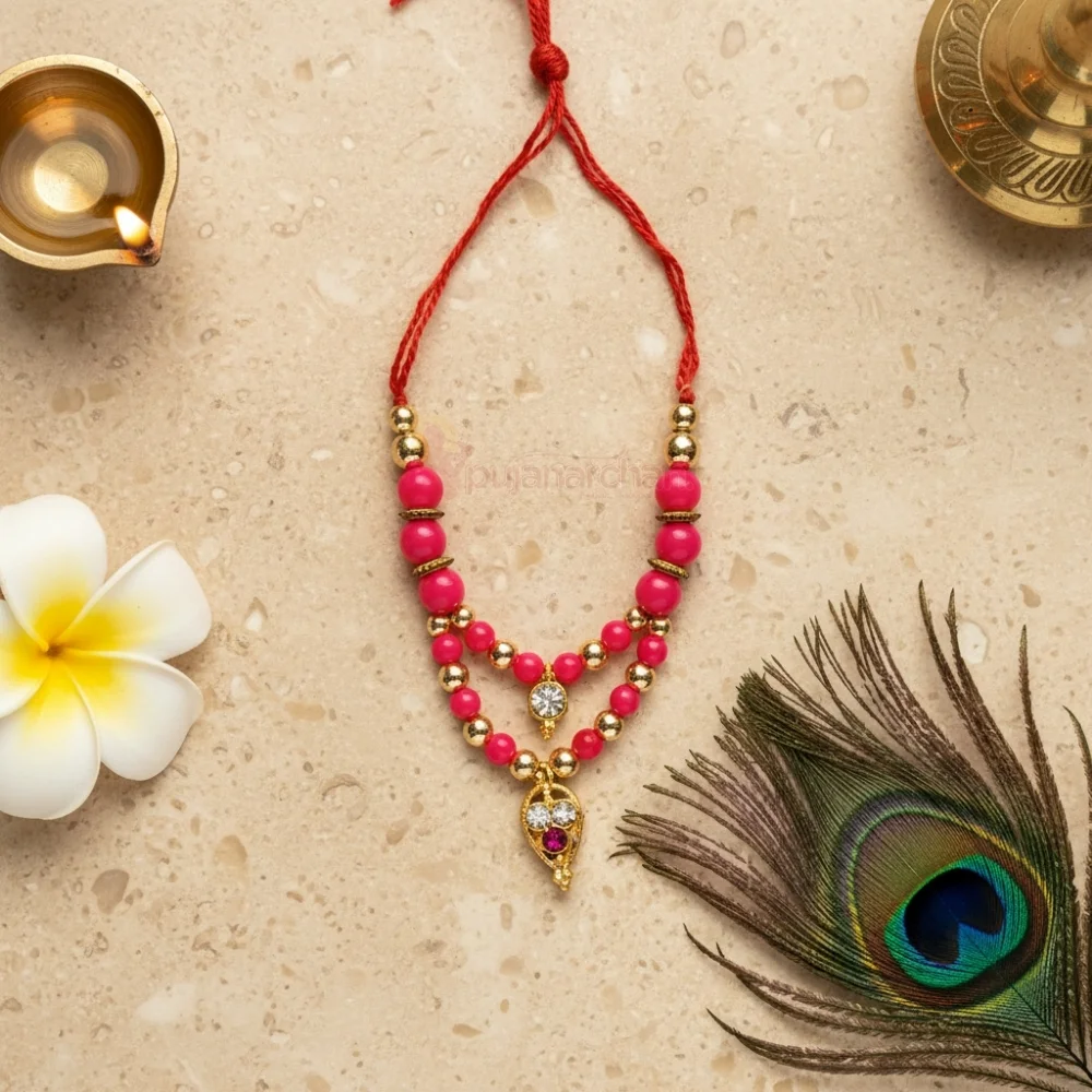 Decorative Moti Mala for God Idols Premium Deity Mala for Shringar