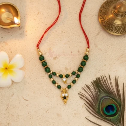 Decorative Moti Mala for God Idols Premium Deity Mala for Shringar