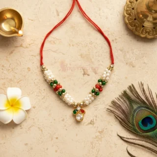 Decorative Moti Mala for God Idols Premium Deity Mala for Shringar