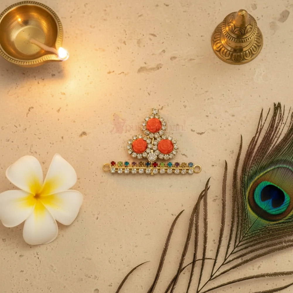 Decorative Mukut For God Idol Shringar