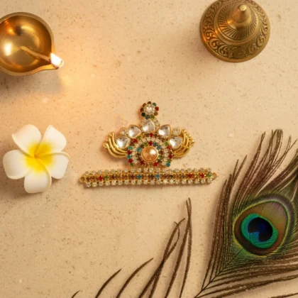 Decorative Mukut For God Idol Shringar for temple decoration and idol shringar