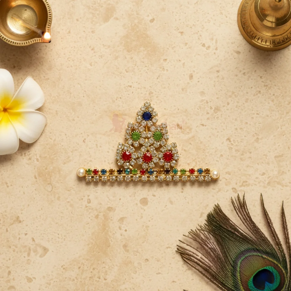 Decorative Mukut For God Idol Shringar