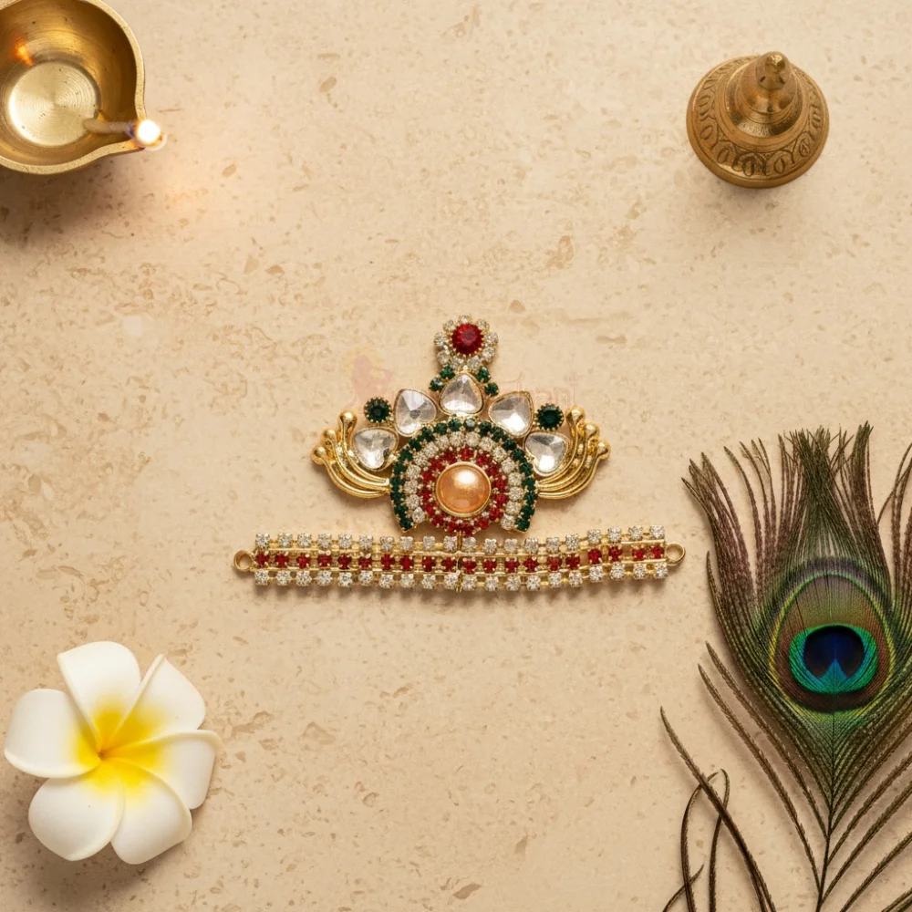 Decorative Mukut For God Idol Shringar for temple decoration and idol shringar