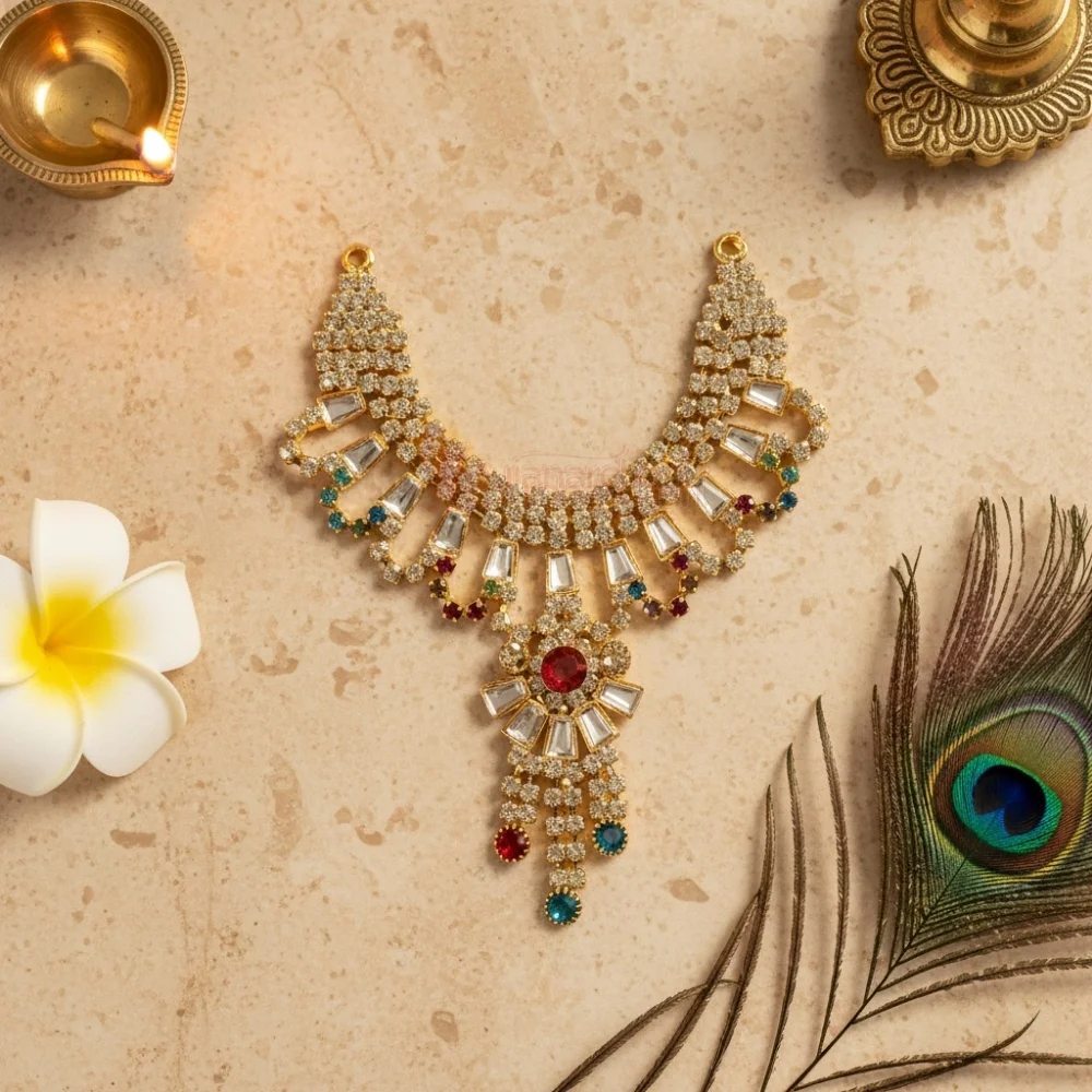 Decorative Necklace For God Idols Shringar for temple decoration and deity shringar