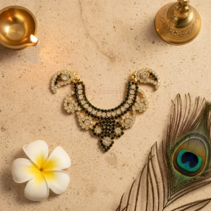 Premium Decorative Necklace for God Idol, Handmade Deity Necklace for Temple and Home Worship