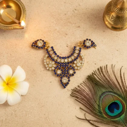 Premium Decorative Necklace for God Idol, Handmade Deity Necklace for Temple and Home Worship