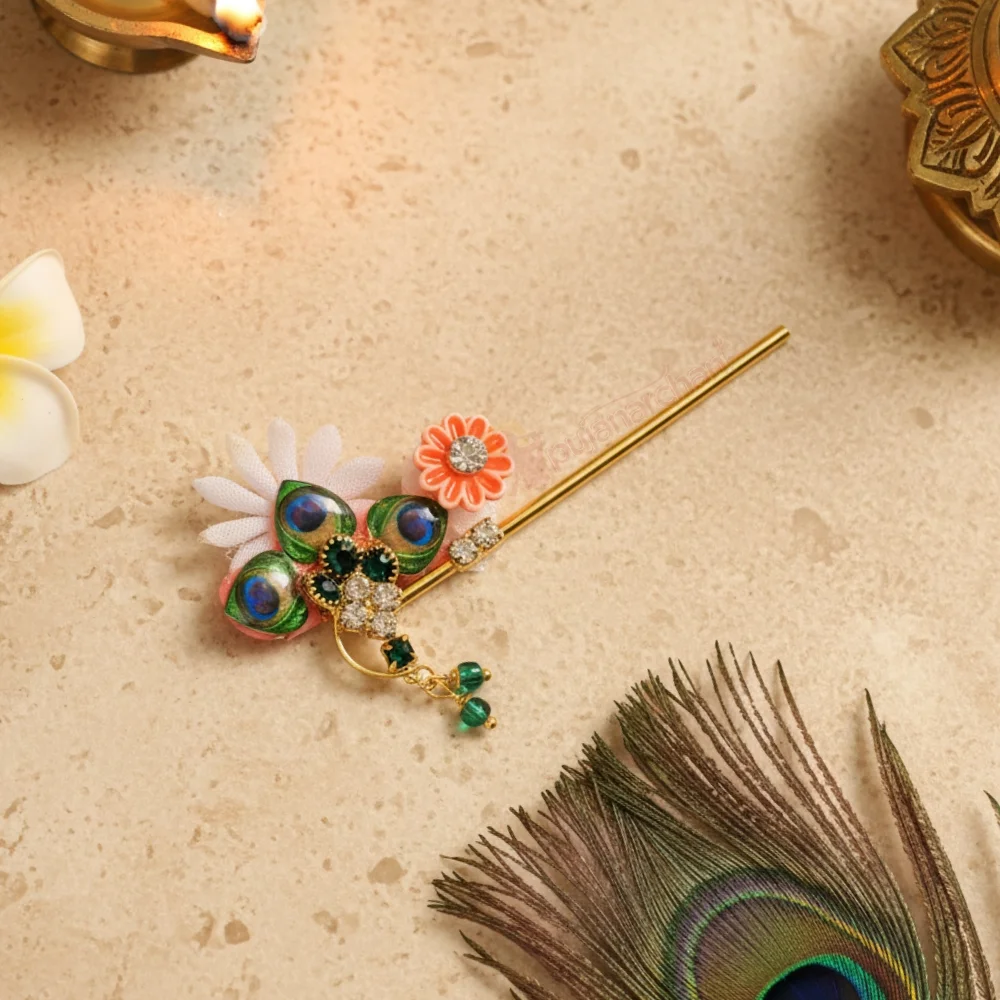 Decorative Bansuri for Laddu Gopal | Krishna Shringar