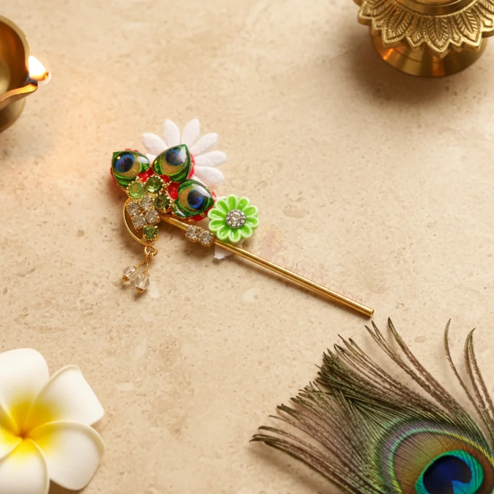Decorative Bansuri for Laddu Gopal | Krishna Shringar