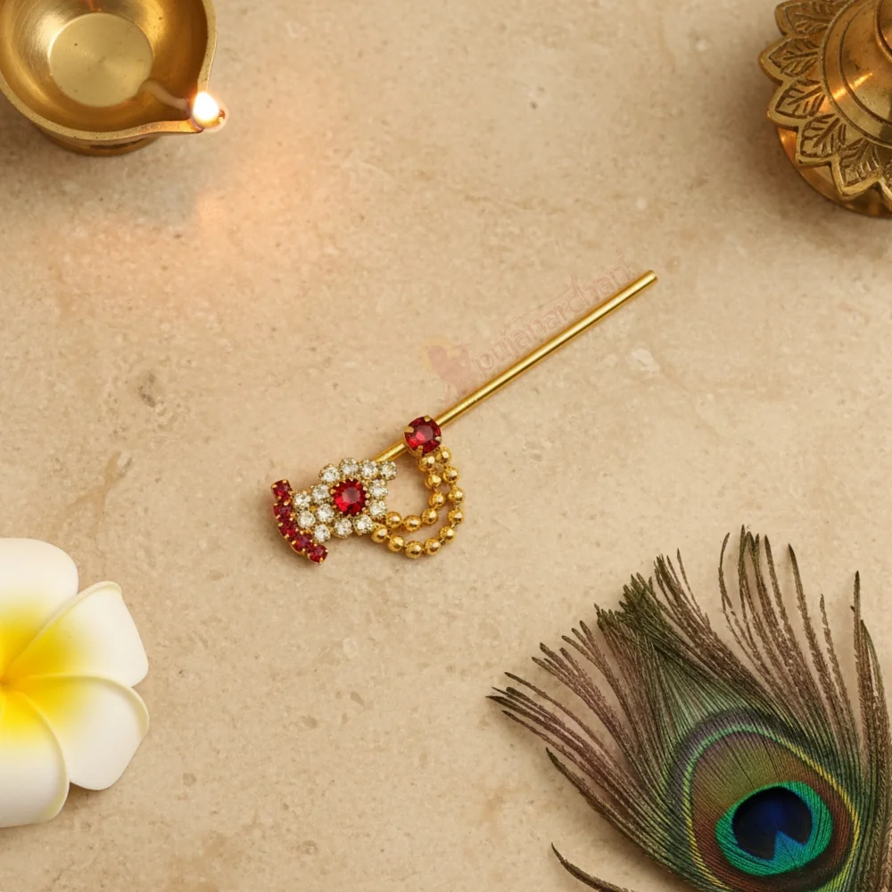 Decorative Bansuri for Laddu Gopal | Krishna Shringar