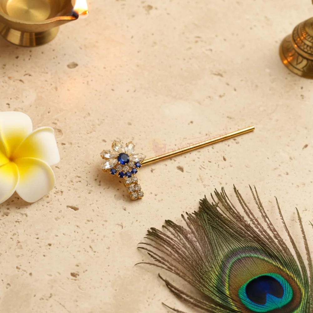 Decorative Bansuri for Laddu Gopal | Krishna Shringar
