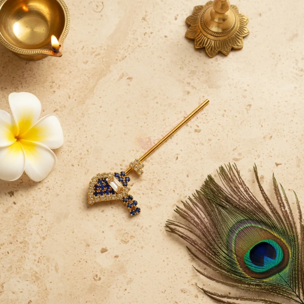 Decorative Bansuri for Laddu Gopal | Krishna Shringar