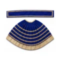 Designer Navi Blue Mata Rani Lehenga Patka Poshak with Golden Gota Lace Work for idol shringar and temple decoration