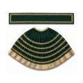 Designer Bottle Green Mata Rani Lehenga Patka Poshak with Golden Gota Lace Work for idol shringar and temple decoration