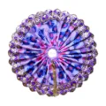 Designer Purple peacock feather Laddu Gopal poshak with embroidered border